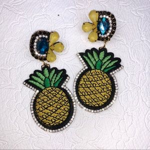 Pineapple Patch Chandelier Statement Earrings